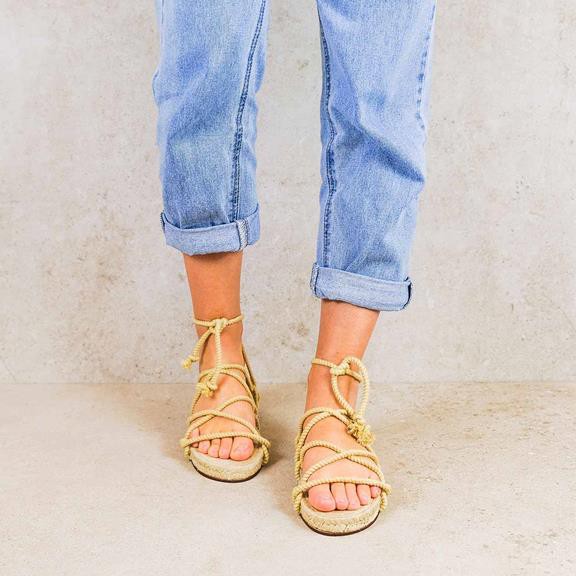 Sandalen Cruz Low Jute Beige from Shop Like You Give a Damn