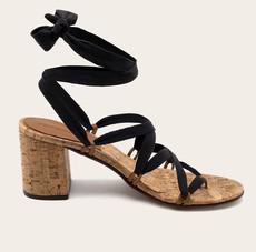 Sandalen Camila+ Kurk Zwart via Shop Like You Give a Damn