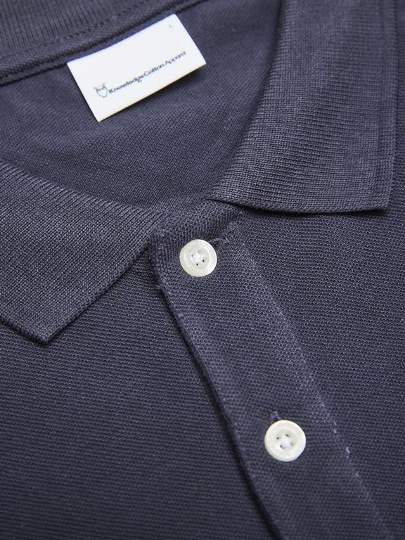 Polo T-Shirt Basic Badge Donkerblauw from Shop Like You Give a Damn