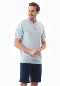 Poloshirt Knit Haze Blue via Shop Like You Give a Damn