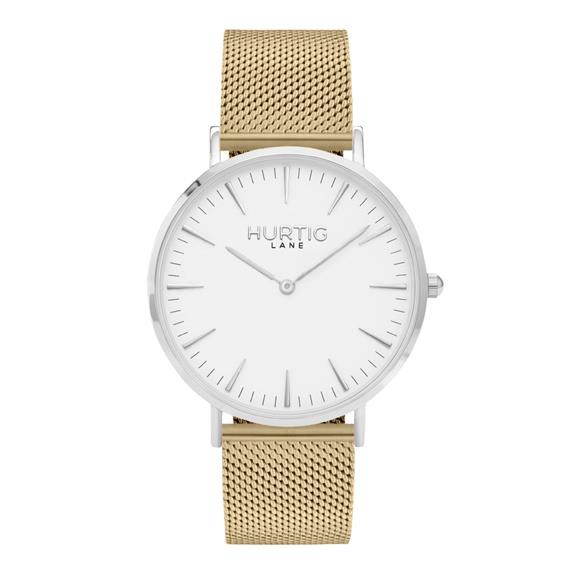 Horloge Lorelai Zilver Wit & Goud Dames from Shop Like You Give a Damn