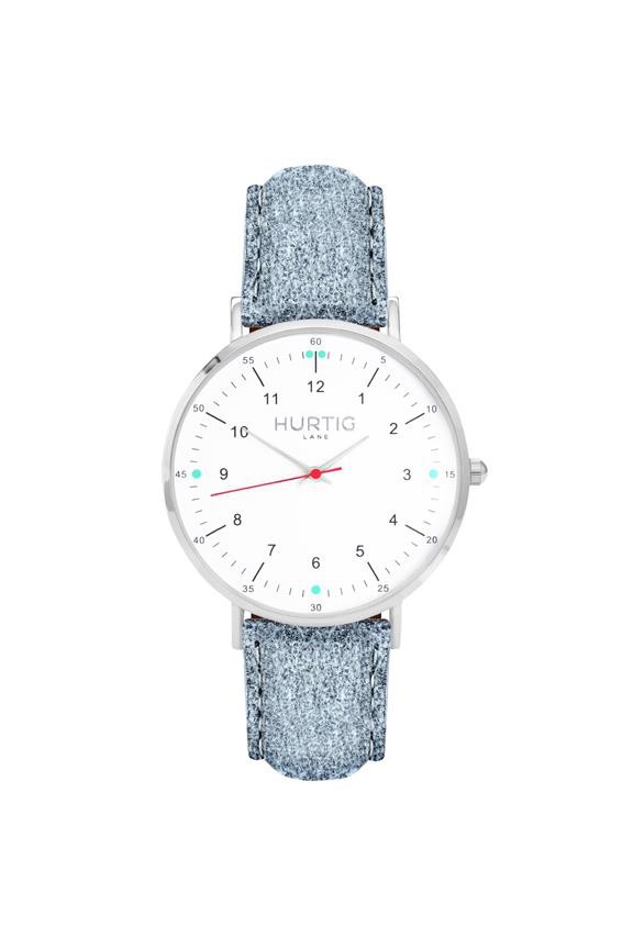 Moderna Tweed Horloge Zilver, Wit & Grijs from Shop Like You Give a Damn