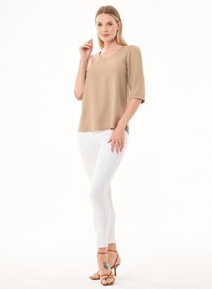 Top Ecovero Linnen Beige from Shop Like You Give a Damn