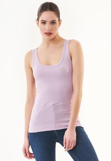 Top Basic Ribbed Lavendel Paars via Shop Like You Give a Damn