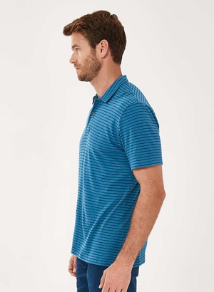 Gestreepte Polo Blauw from Shop Like You Give a Damn