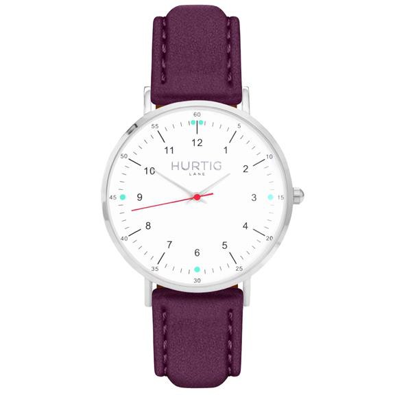 Horloge Moderno Zilver Wit & Camel from Shop Like You Give a Damn
