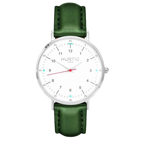 Horloge Moderno Zilver, Wit & Groen from Shop Like You Give a Damn