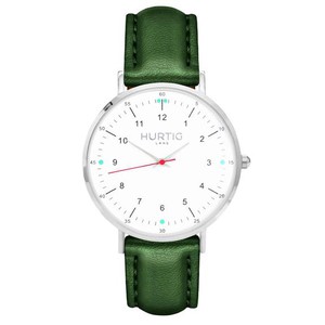 Horloge Moderno Zilver, Wit & Groen from Shop Like You Give a Damn