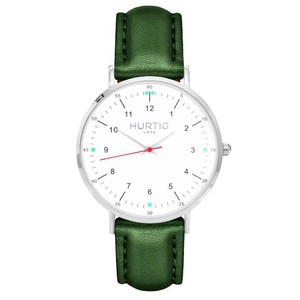 Horloge Moderno Zilver, Wit & Groen from Shop Like You Give a Damn