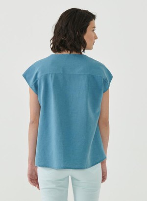 Blouse Petrol Blauw from Shop Like You Give a Damn