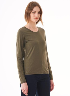 Top Lange Mouwen Olive from Shop Like You Give a Damn