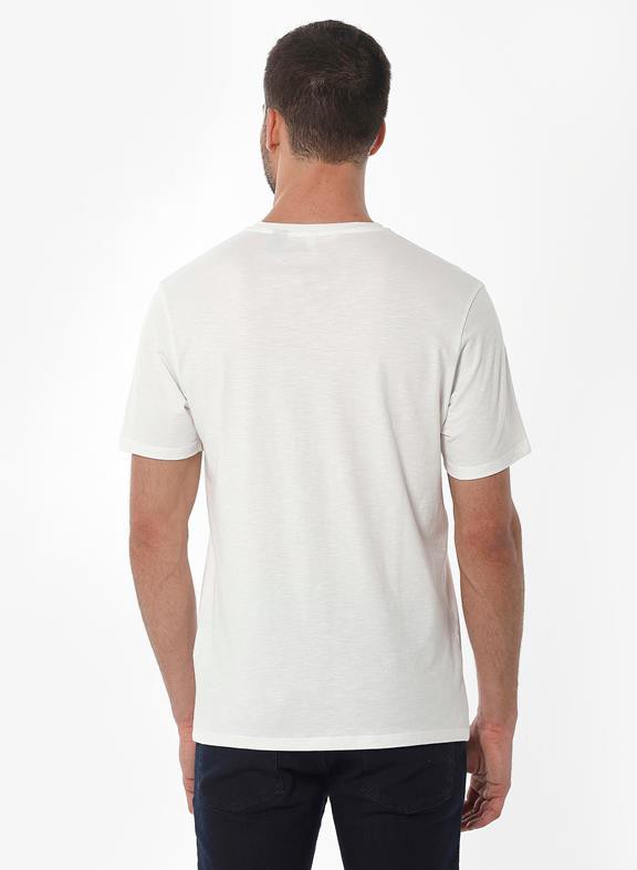 Basic T-Shirt V-Hals Off White from Shop Like You Give a Damn