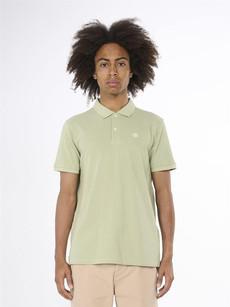 Polo T-Shirt Basic Badge Lichtgroen via Shop Like You Give a Damn