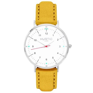 Horloge Moderno Zilver Wit & Camel from Shop Like You Give a Damn