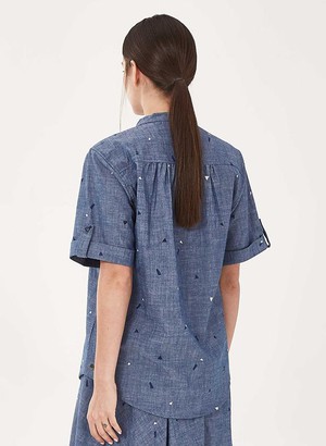 Blouse Denim Look Blue from Shop Like You Give a Damn