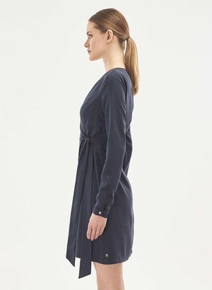 Tencel Wikkeljurk Navy from Shop Like You Give a Damn