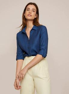 Blouse Elm Blauw via Shop Like You Give a Damn