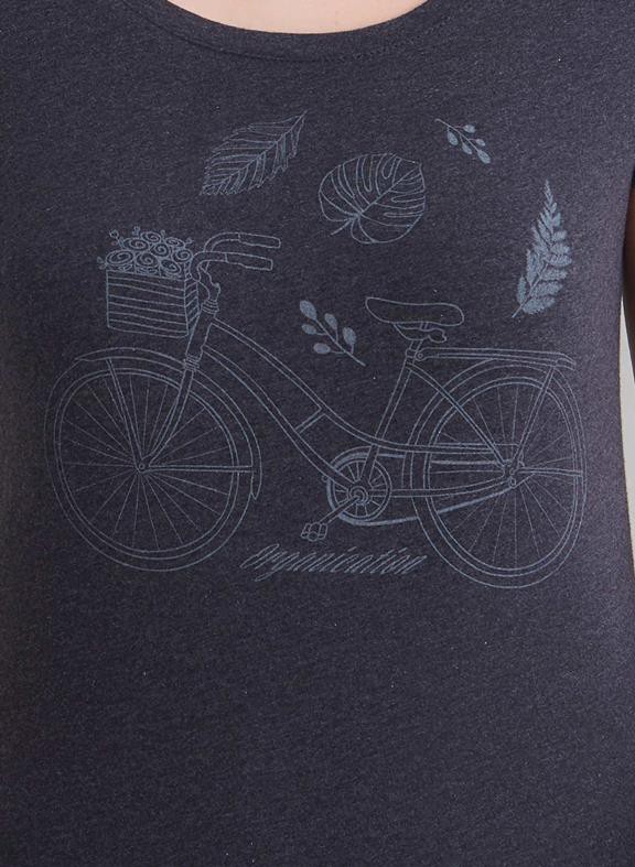 T-Shirt Biologisch Katoen Print Donkergrijs from Shop Like You Give a Damn