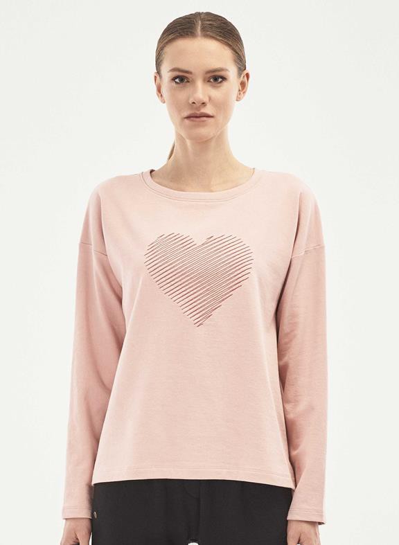 Sweatshirt Met Geborduurd Hart from Shop Like You Give a Damn