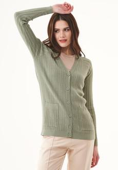 Vest Met Knopen Olijfgroen via Shop Like You Give a Damn