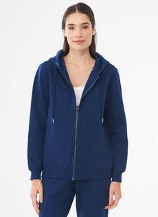 Sweatjack Navy Blauw via Shop Like You Give a Damn