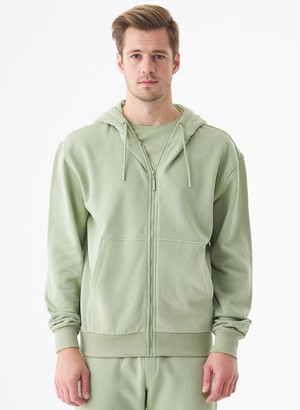 Unisex Zip-Up Hoodie Junda Sage from Shop Like You Give a Damn