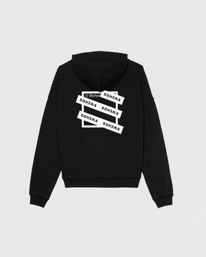 Hoodie All Day All Night Zwart from Shop Like You Give a Damn