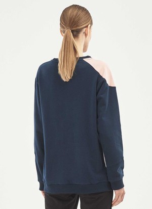 Sweatshirt Color Block Navy from Shop Like You Give a Damn