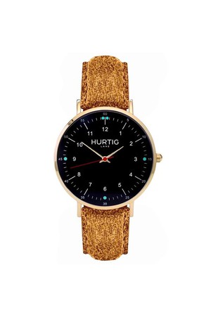 Moderna Tweed Horloge Goud, Zwart & Camel from Shop Like You Give a Damn