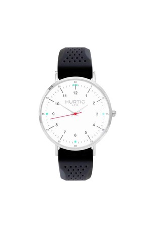 Moderno Rubber Horloge Zilver, Wit & Donkergrijs from Shop Like You Give a Damn