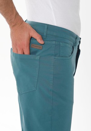 Broek Five Pocket Petrol Groen from Shop Like You Give a Damn