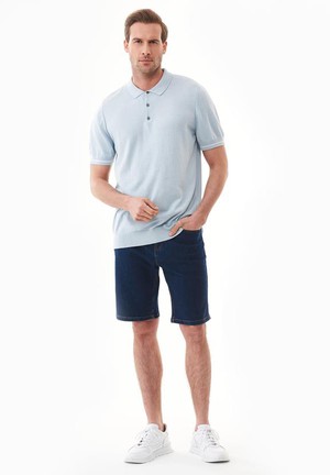 Poloshirt Knit Haze Blue from Shop Like You Give a Damn