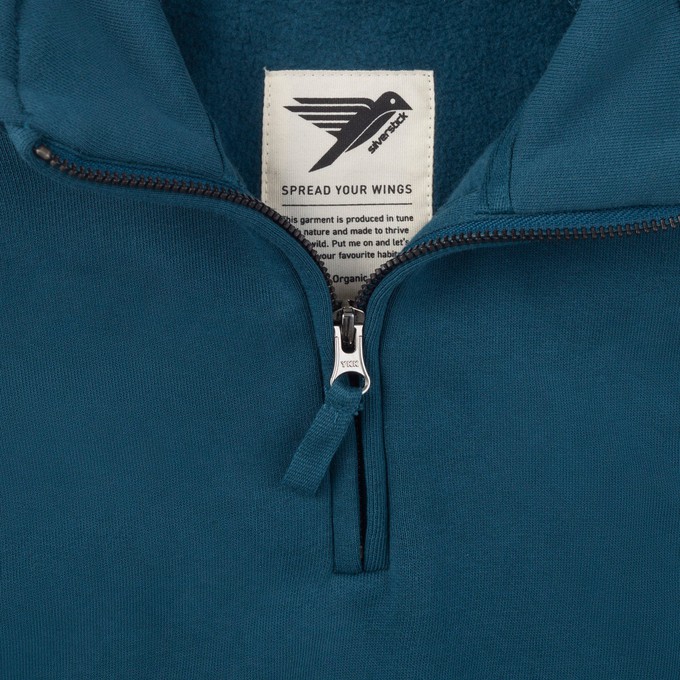 nevis organic cotton quarter zip from Silverstick