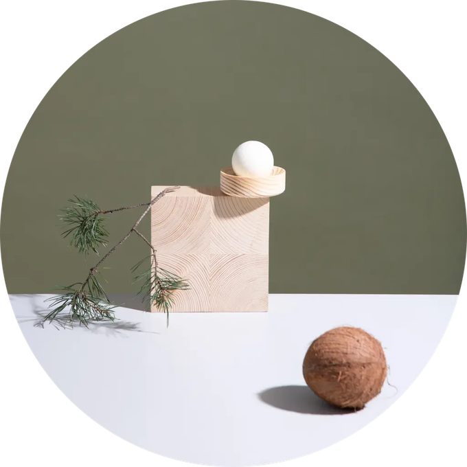 Salt Soap Ball Pine Peppermint from Skin Matter