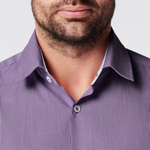 Overhemd - Slim Fit - Checkered Purple from SKOT