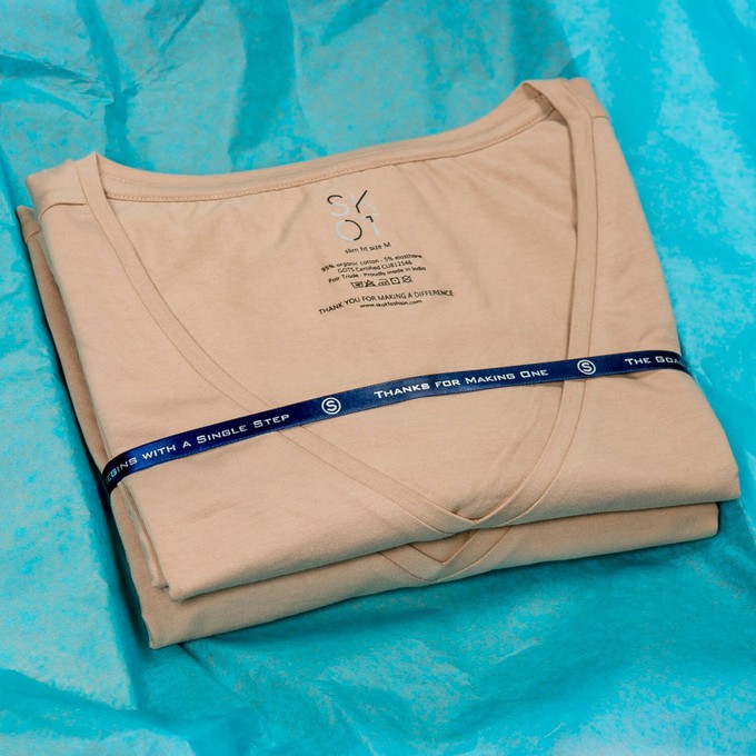 T-shirt - Diepe V-hals 2-pack - Onzichtbaar from SKOT