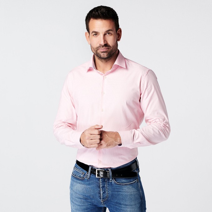 Overhemd - Slim Fit - Checkered Pink from SKOT