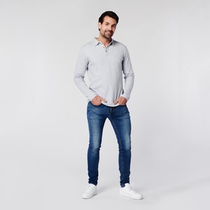 Longsleeve Polo Lange Mouw - Grijs Melange from SKOT