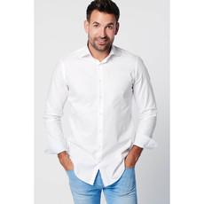 Shirt - Slim Fit - Serious White Contrast via SKOT