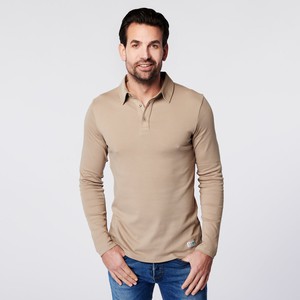 Longsleeve Polo Lange Mouw - Sand from SKOT