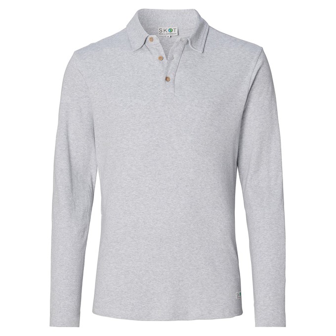 Longsleeve Polo Lange Mouw - Grijs Melange from SKOT