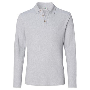 Longsleeve Polo Lange Mouw - Grijs Melange from SKOT