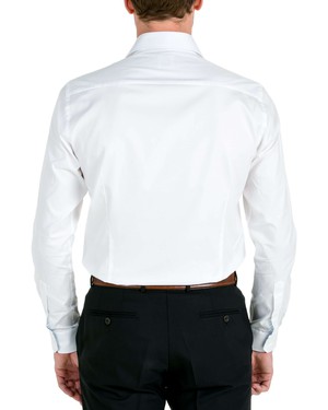 Shirt - Slim Fit - Serious White Contrast from SKOT