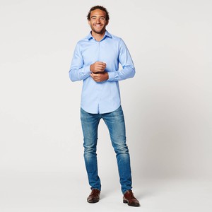 Overhemd - Slim Fit - Circular Blue from SKOT