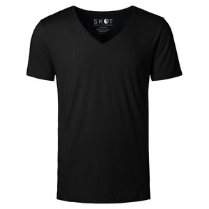 T-shirt Zwart Diepe V-Hals Heren | 2-pack | Slim Fit from SKOT