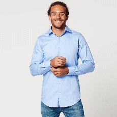 Overhemd - Regular Fit - Circular Blue via SKOT