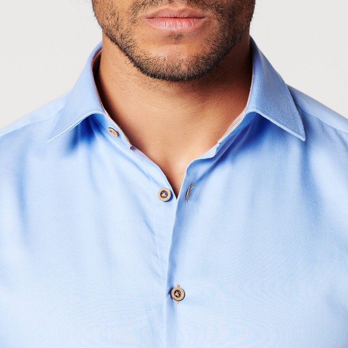 Overhemd - Slim Fit - Circular Blue Contrast - (Laatste voorraad) from SKOT