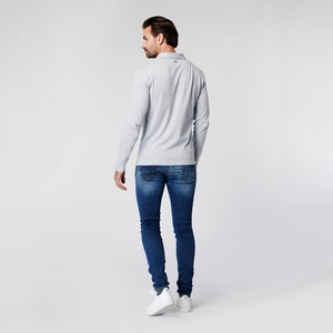 Longsleeve Polo Lange Mouw - Grijs Melange from SKOT