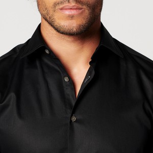 Overhemd - Slim Fit - Circular Black from SKOT