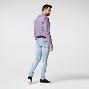 Overhemd - Slim Fit - Checkered Purple from SKOT